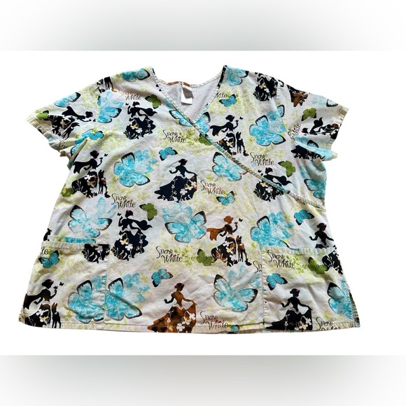 Disney Tops - Disney Snow White Scrub Top Size 3XL​